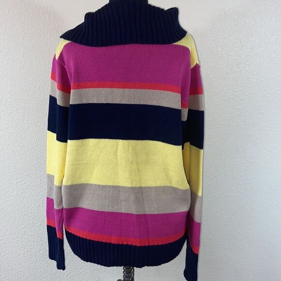 New Liz&co Woman Sweater Stripes Size 1X - Picture 5 of 10
